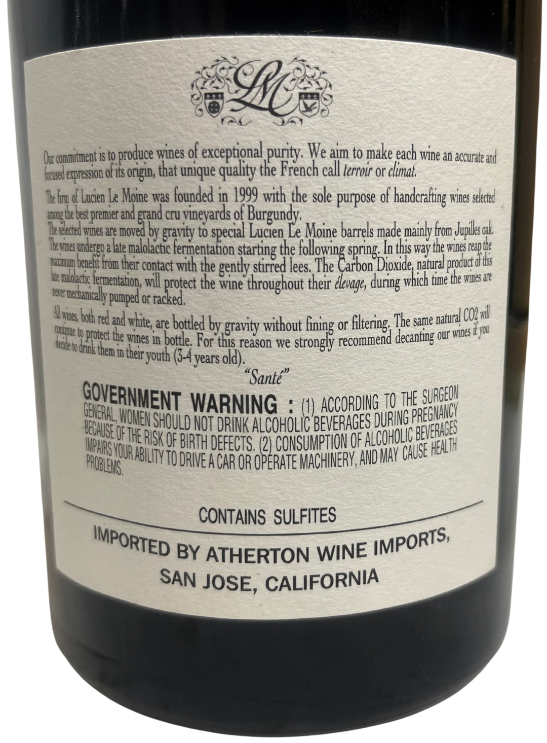 2011 Lucien Le Moine Volnay les Caillerets