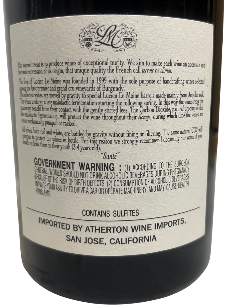 2011 Lucien Le Moine Volnay les Caillerets