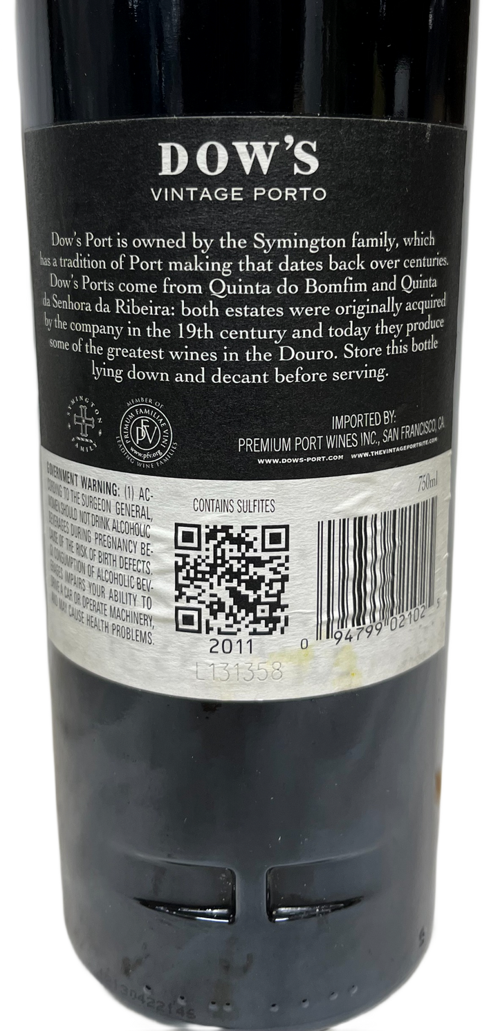 2011 Dow Vintage Port
