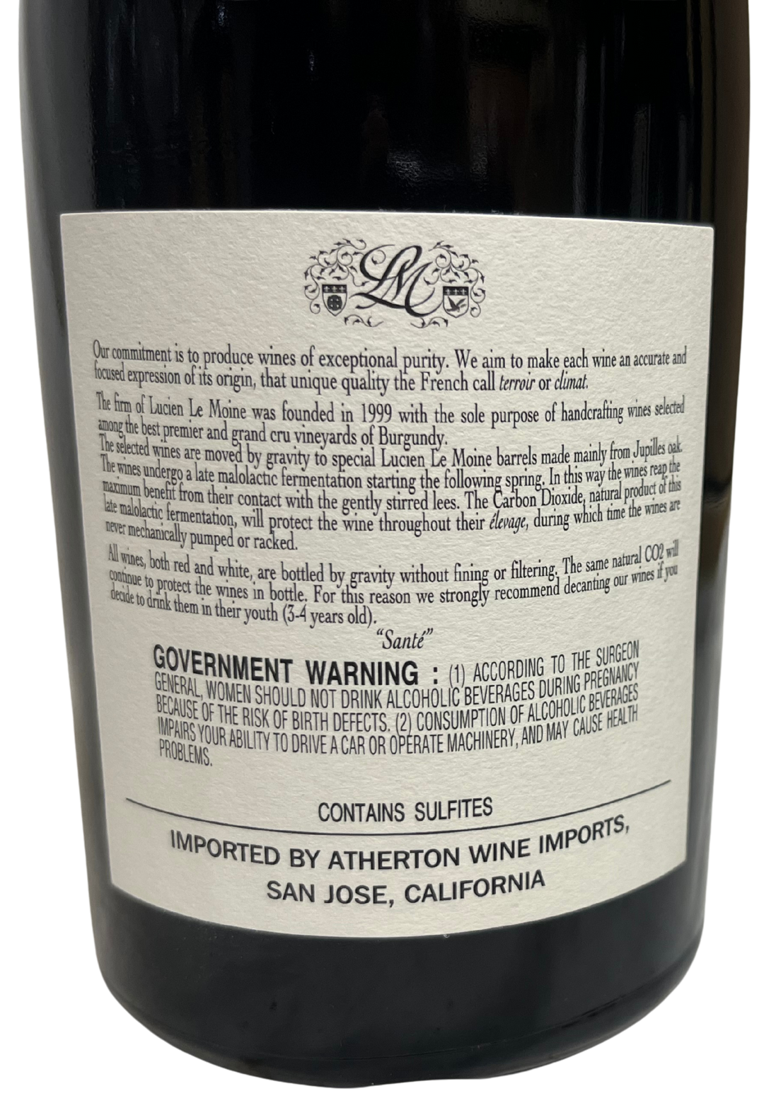 2011 Lucien Le Moine Bonnes Mares