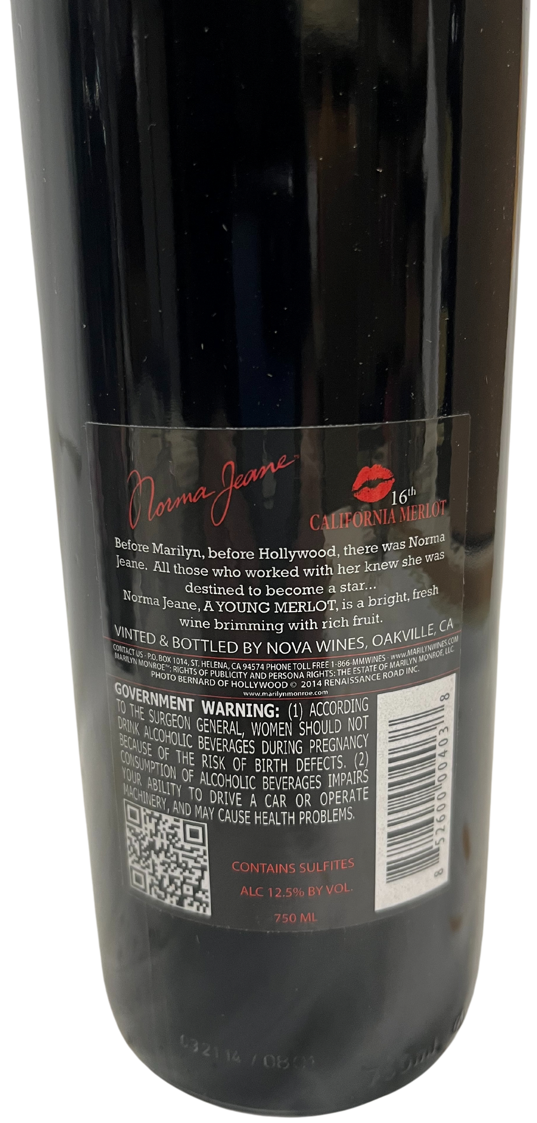 2013 Norma Jeane Merlot Napa Valley