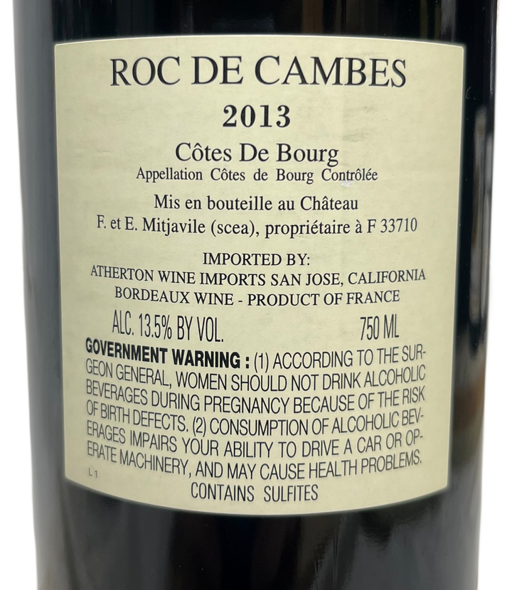 2013 Roc De Cambes Cotes de Bourg