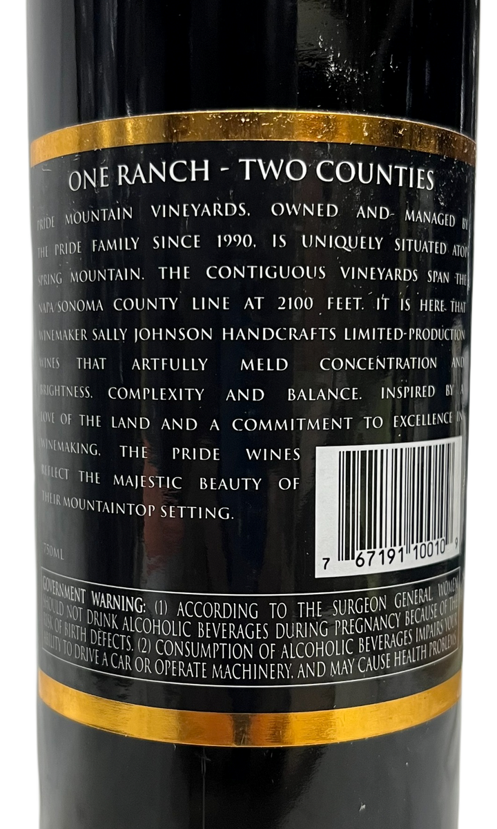 2010 Pride Mountain Vineyards Cabernet Sauvignon