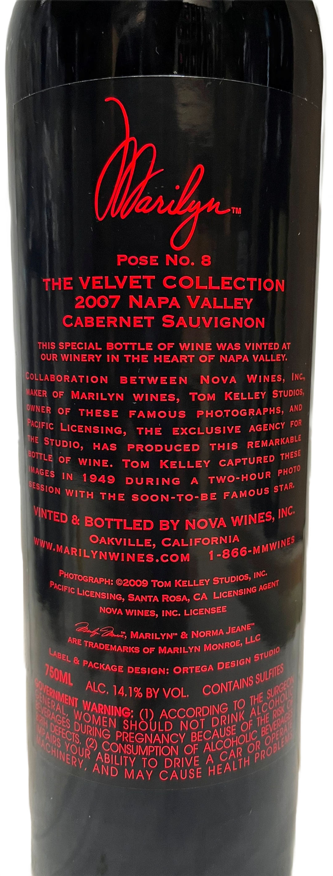 2007 Marilyn Merlot Velvet Collection Napa Valley Merlot