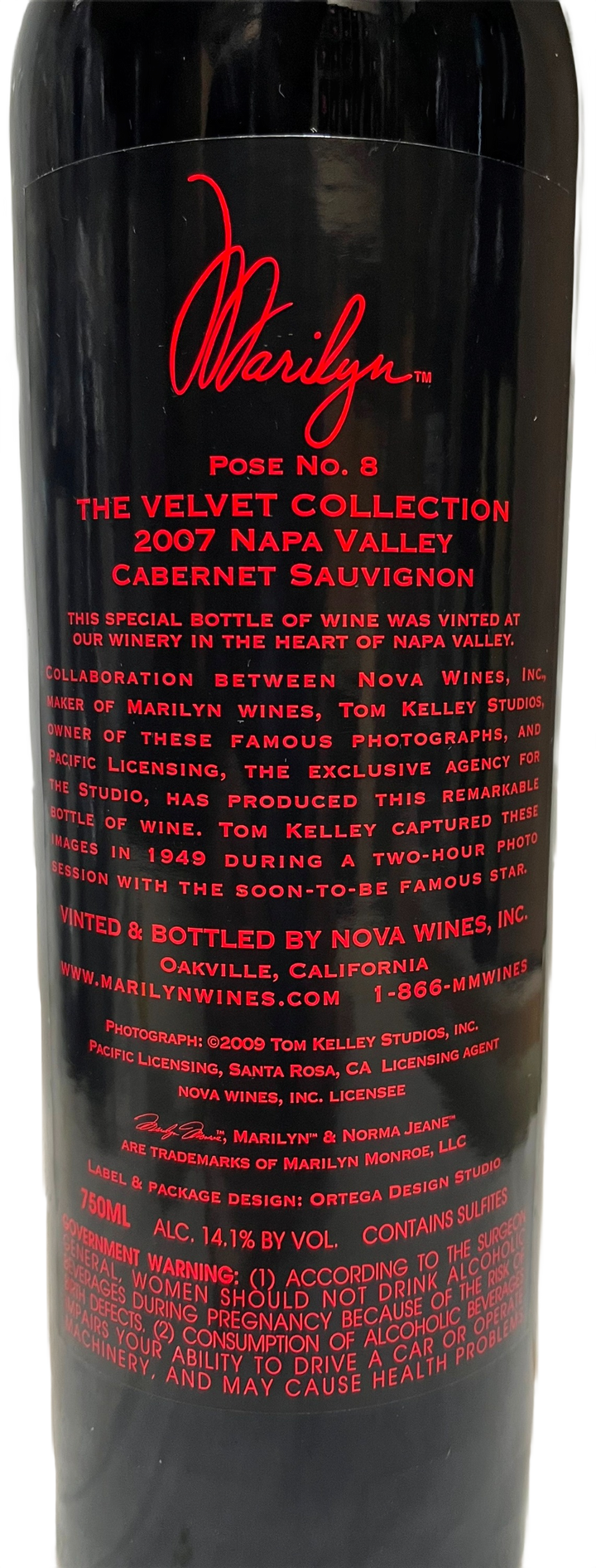 2007 Marilyn Merlot Velvet Collection Napa Valley Merlot