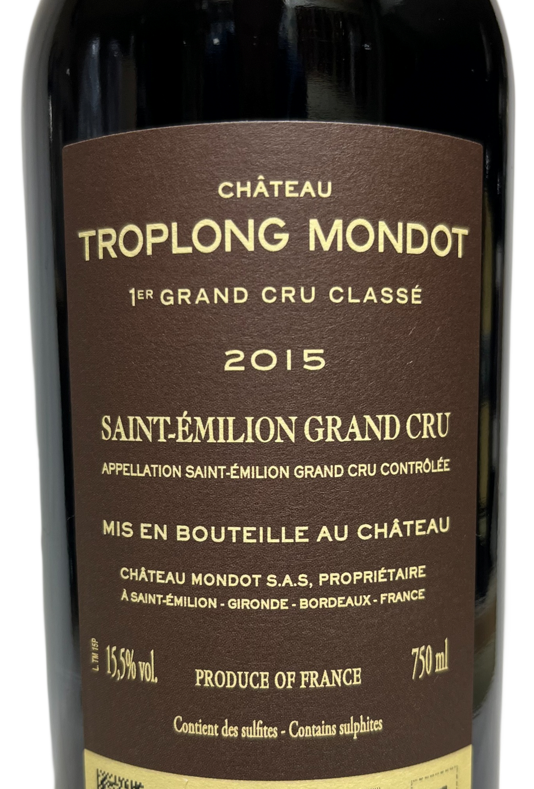 2015 Troplong Mondot St Emilion