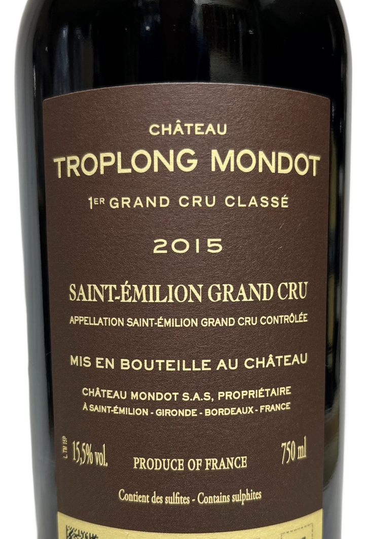 2015 Troplong Mondot St Emilion