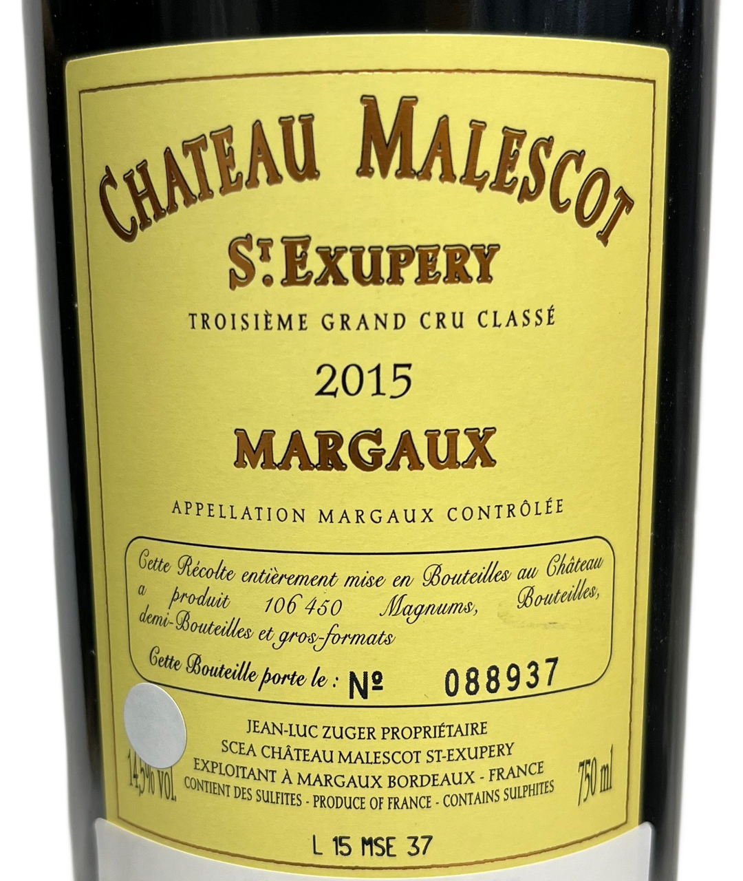 2015 Malescot St Exupery Margaux