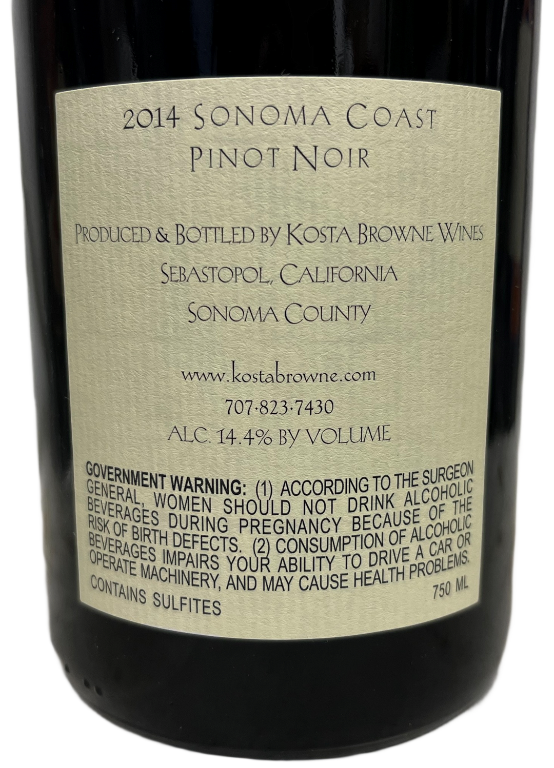 2014 Kosta Browne Sonoma Coast Pinot Noir