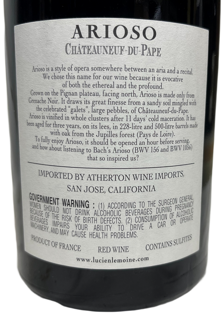 2011 Rotem & Mounir Saouma Chateauneuf du Pape Arioso Rouge