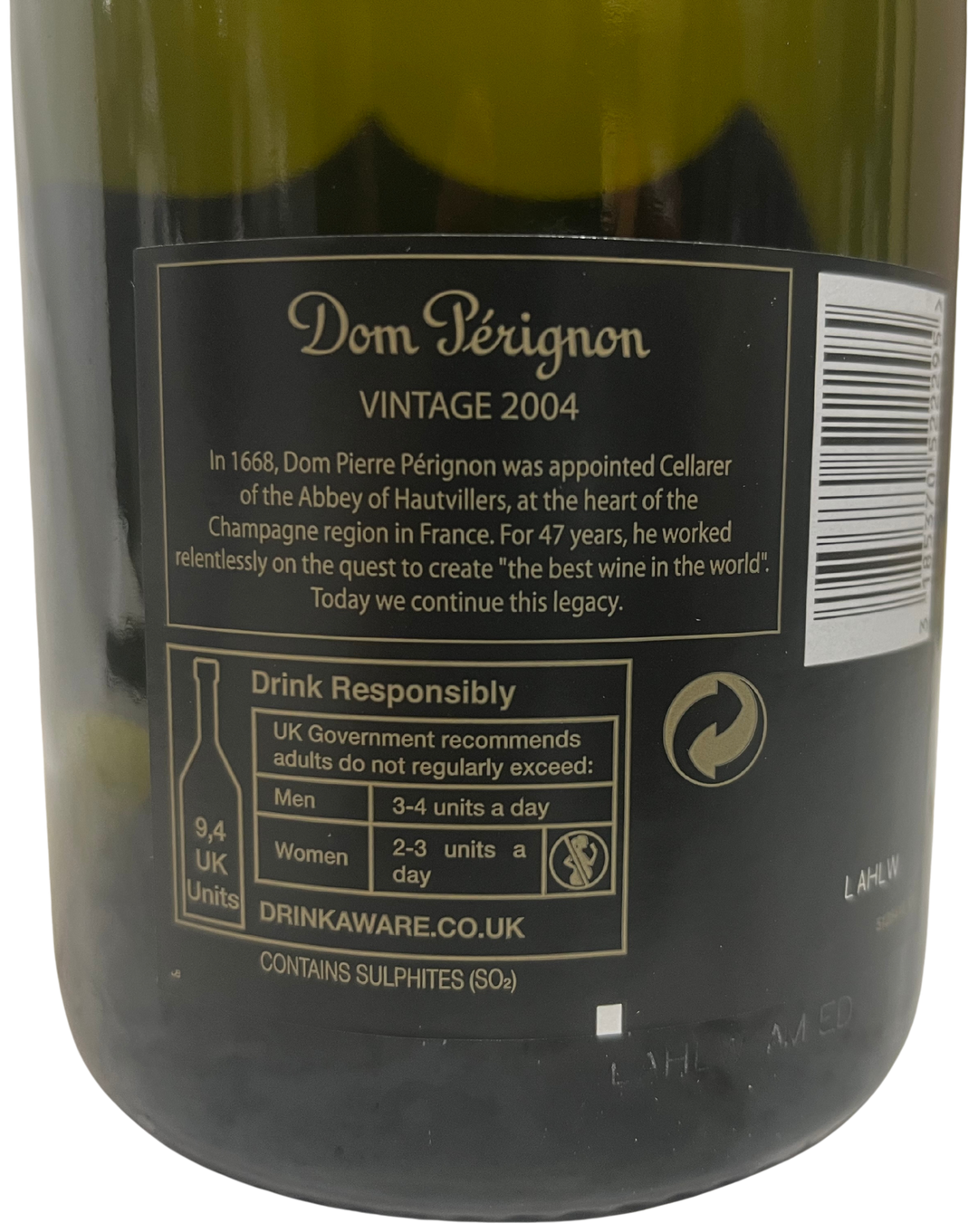 2004 Dom Perignon Champagne