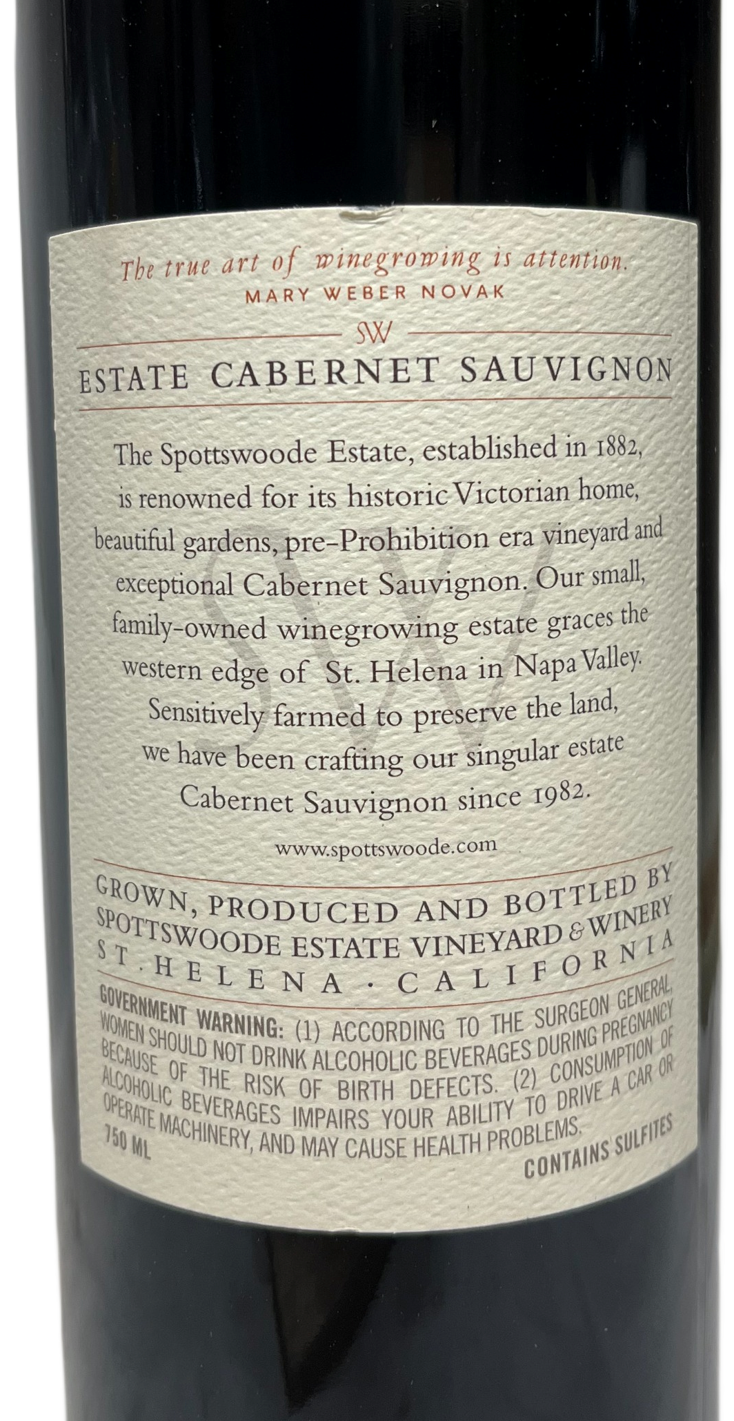 2010 Spottswoode Napa Valley Cabernet Sauvignon