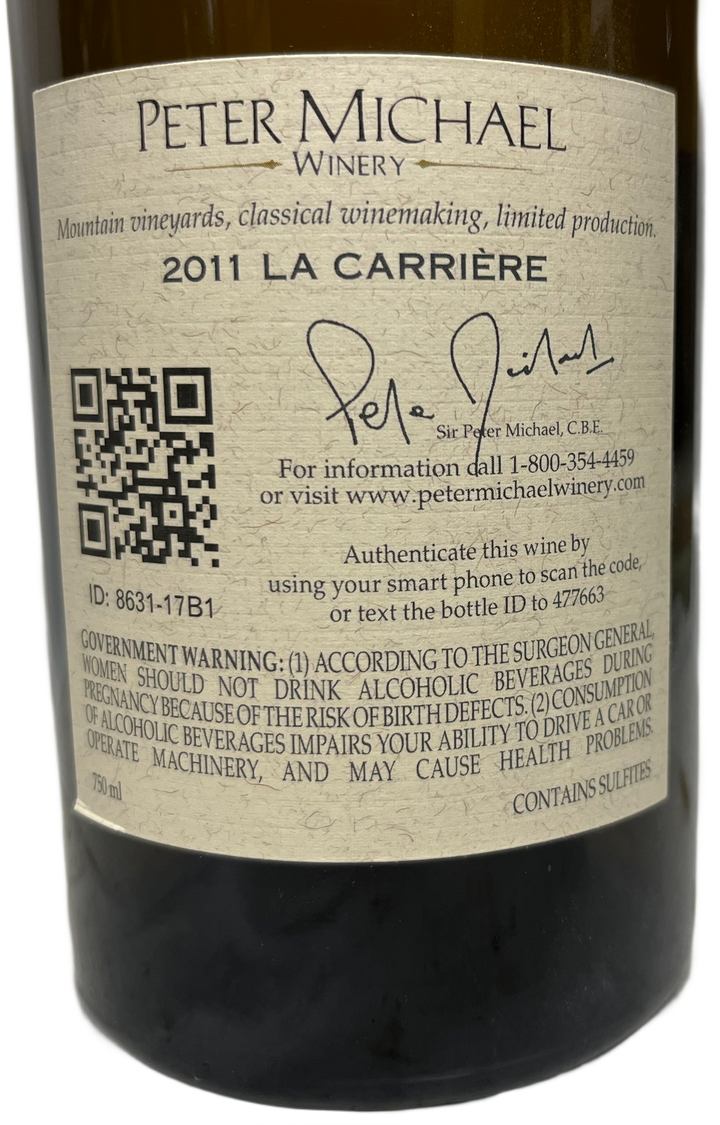 2011 Peter Michael Winery La Carriere Chardonnay