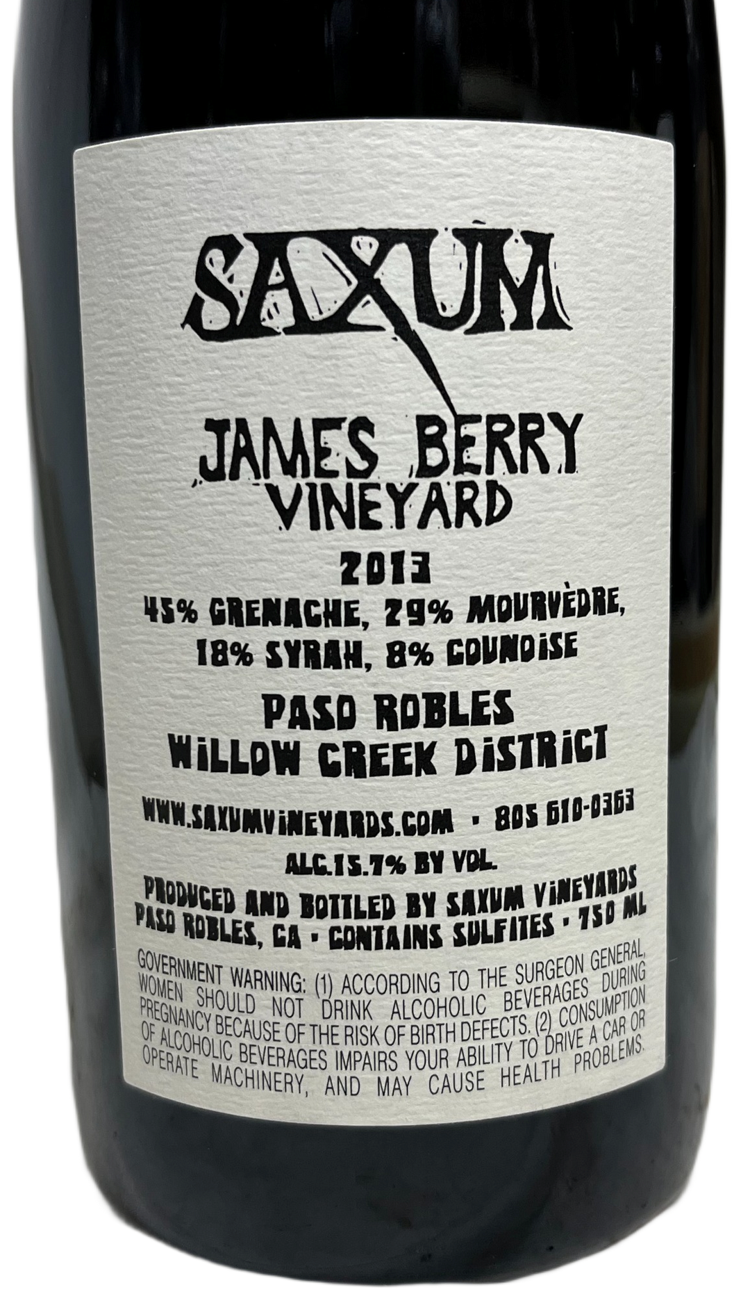 2013 Saxum James Berry Vineyard Proprietary Red