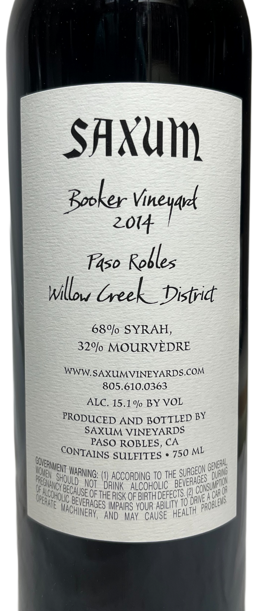 2014 Saxum Booker Vineyard Proprietary Red