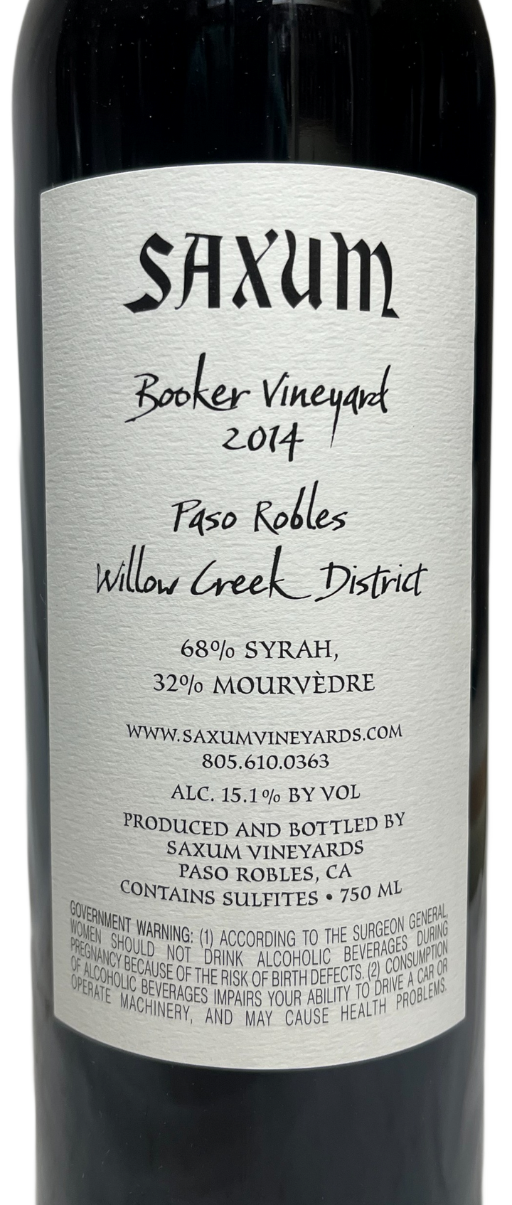 2014 Saxum Booker Vineyard Proprietary Red