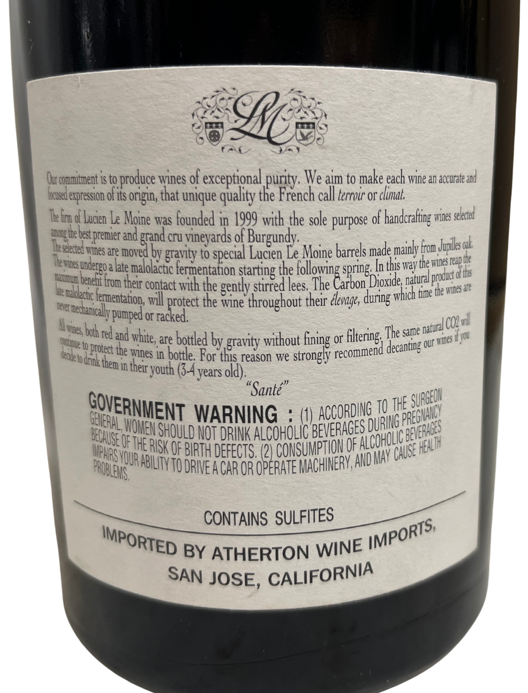 2013 Lucien Le Moine Chambolle Musigny les Amoureuses