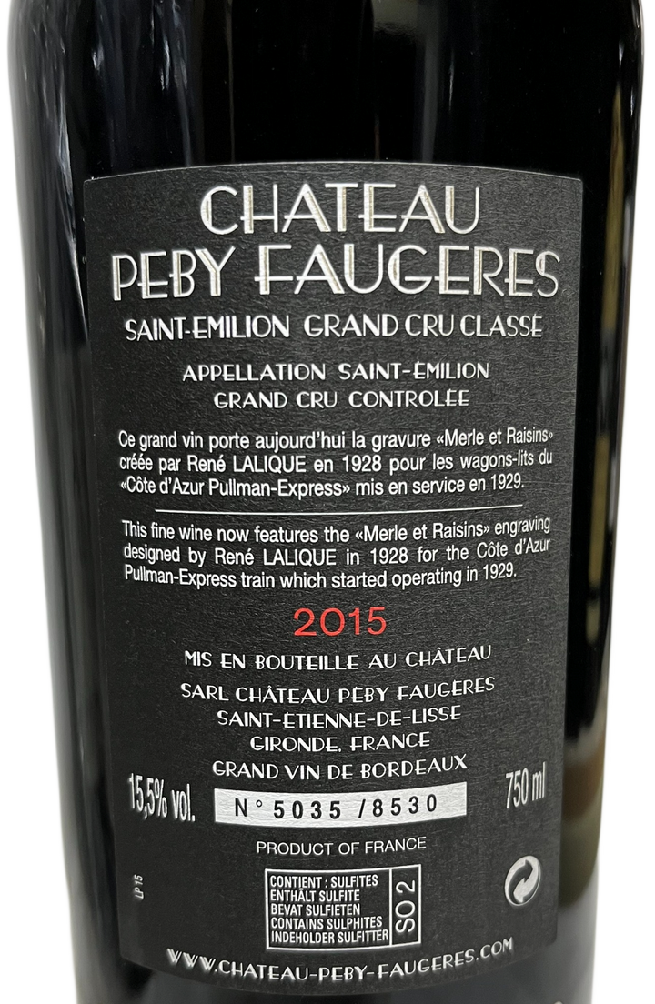 2015 Peby Faugeres St Emilion