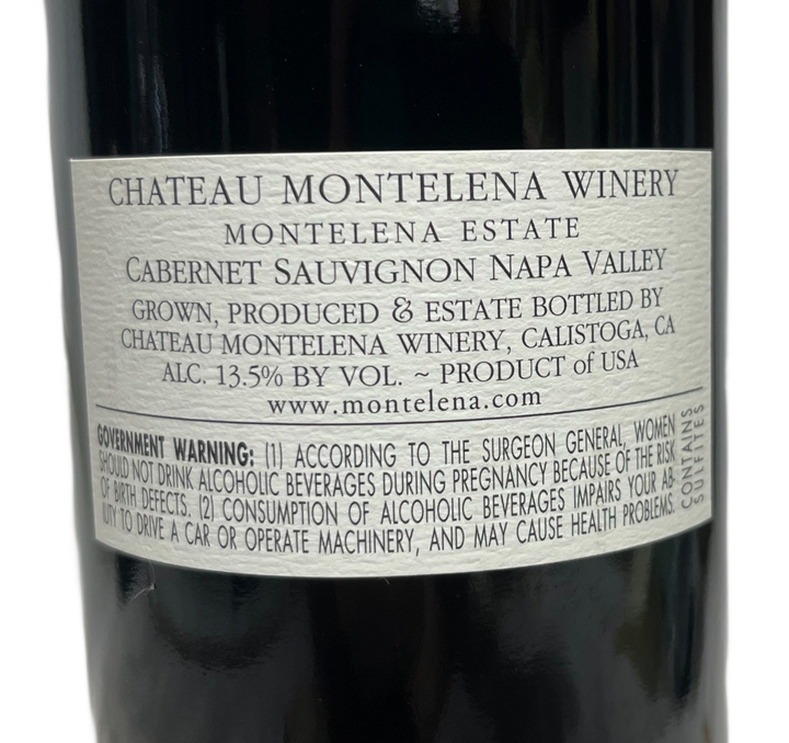 2011 Chateau Montelena Napa Valley Estate Cabernet