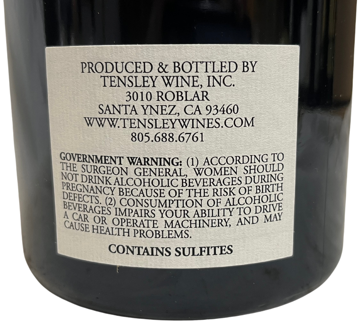2014 Tensley BMT Syrah