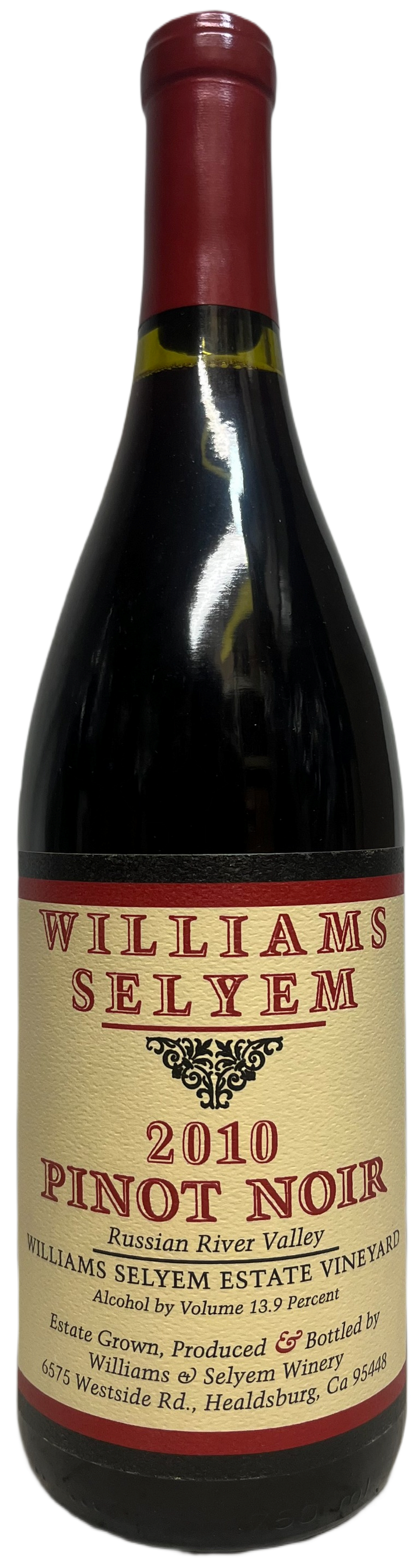 2010 Williams Selyem Estate Vineyard Pinot Noir