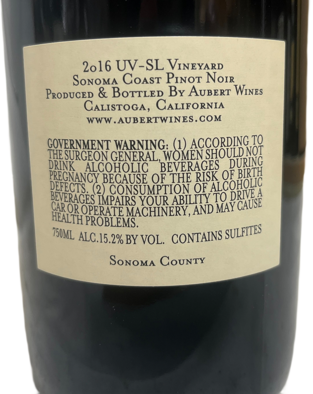 2016 Aubert UV-SL Vineyard Pinot Noir