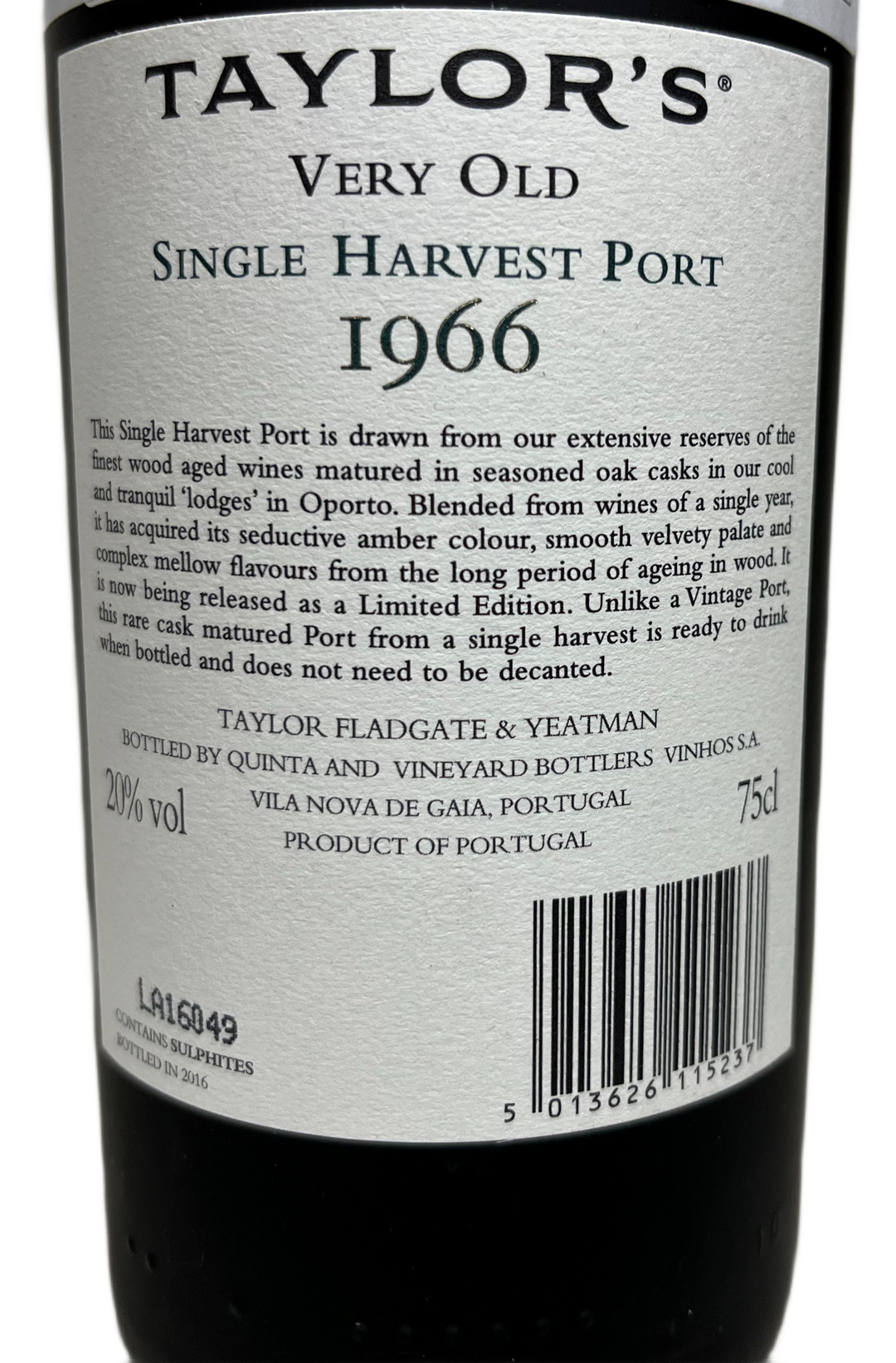 1966 Taylor Fladgate Very Old Single Harvest Port