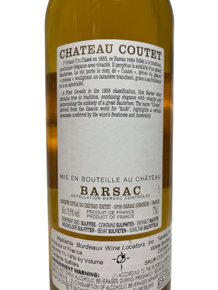 2016 Coutet Barsac Sauternes