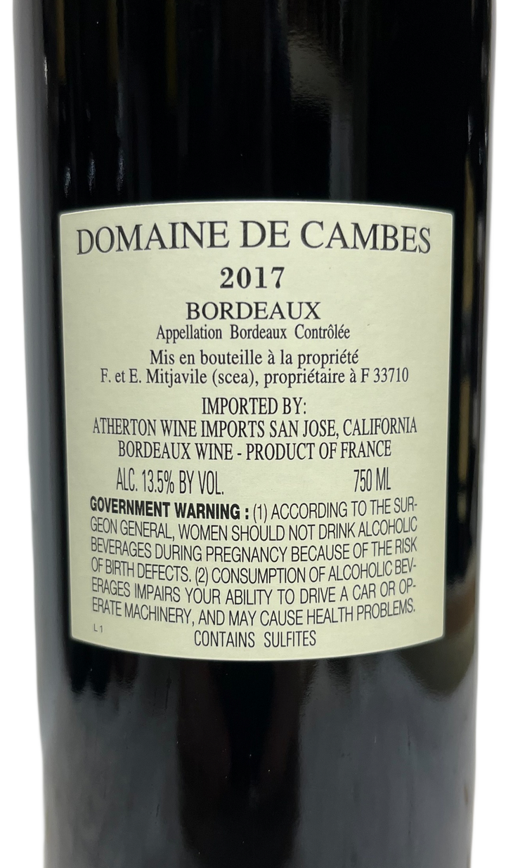 2017 Domaine de Cambes