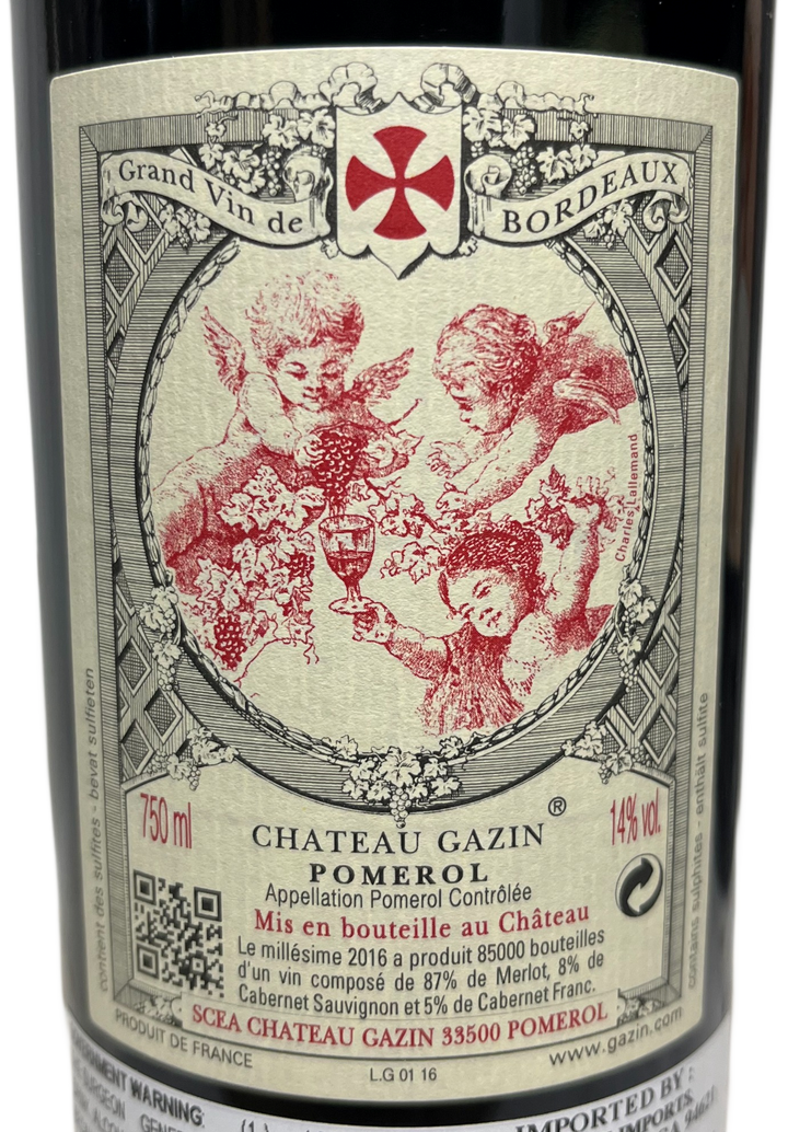 2016 Gazin Pomerol