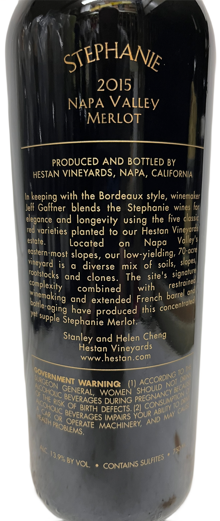 2015 Hestan Vineyards Stephanie Merlot