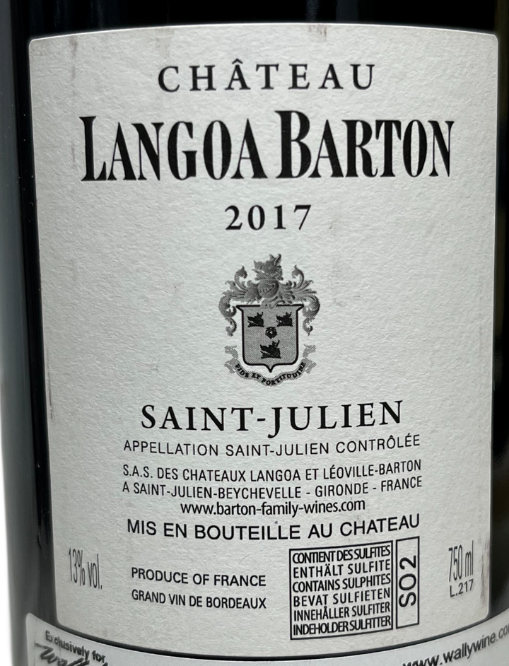 2017 Langoa Barton St Julien