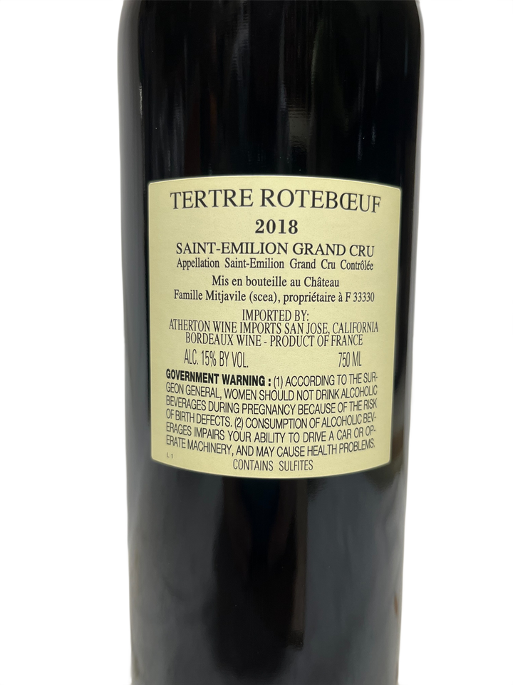 2018 Le Tertre Roteboeuf St Emilion