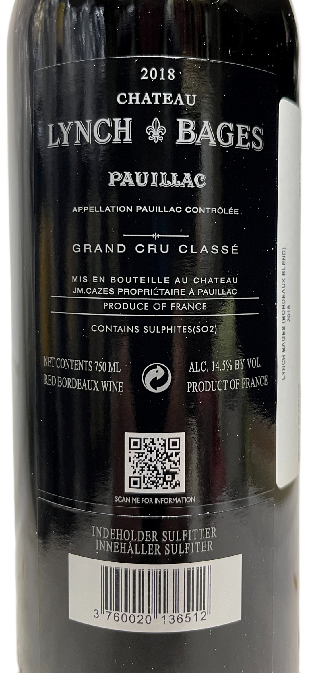 2018 Lynch Bages Pauillac