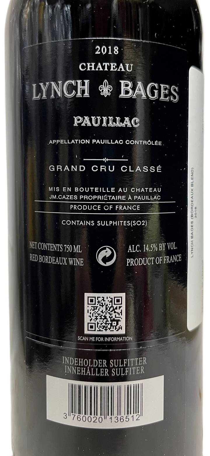 2018 Lynch Bages Pauillac