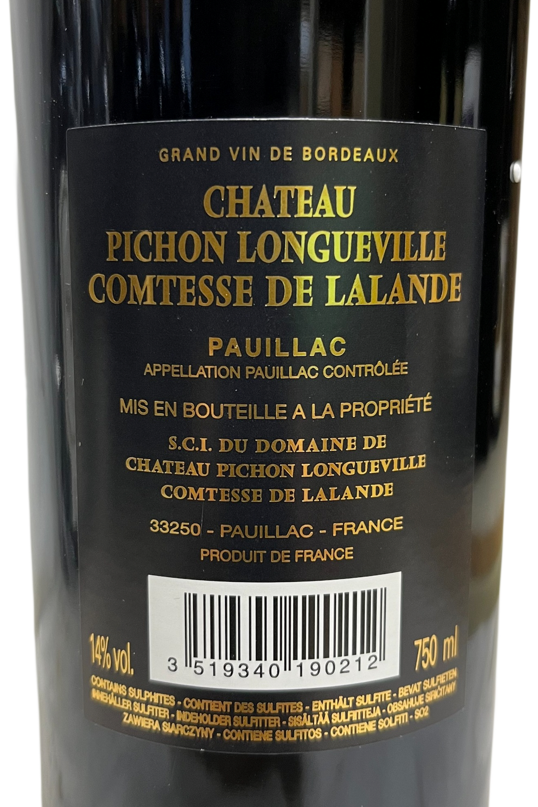 2019 Pichon Lalande Pauillac