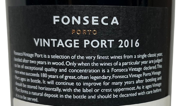 2016 Fonseca Vintage Port
