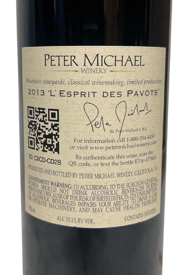2013 Peter Michael L'Esprit des Pavots Proprietary Blend