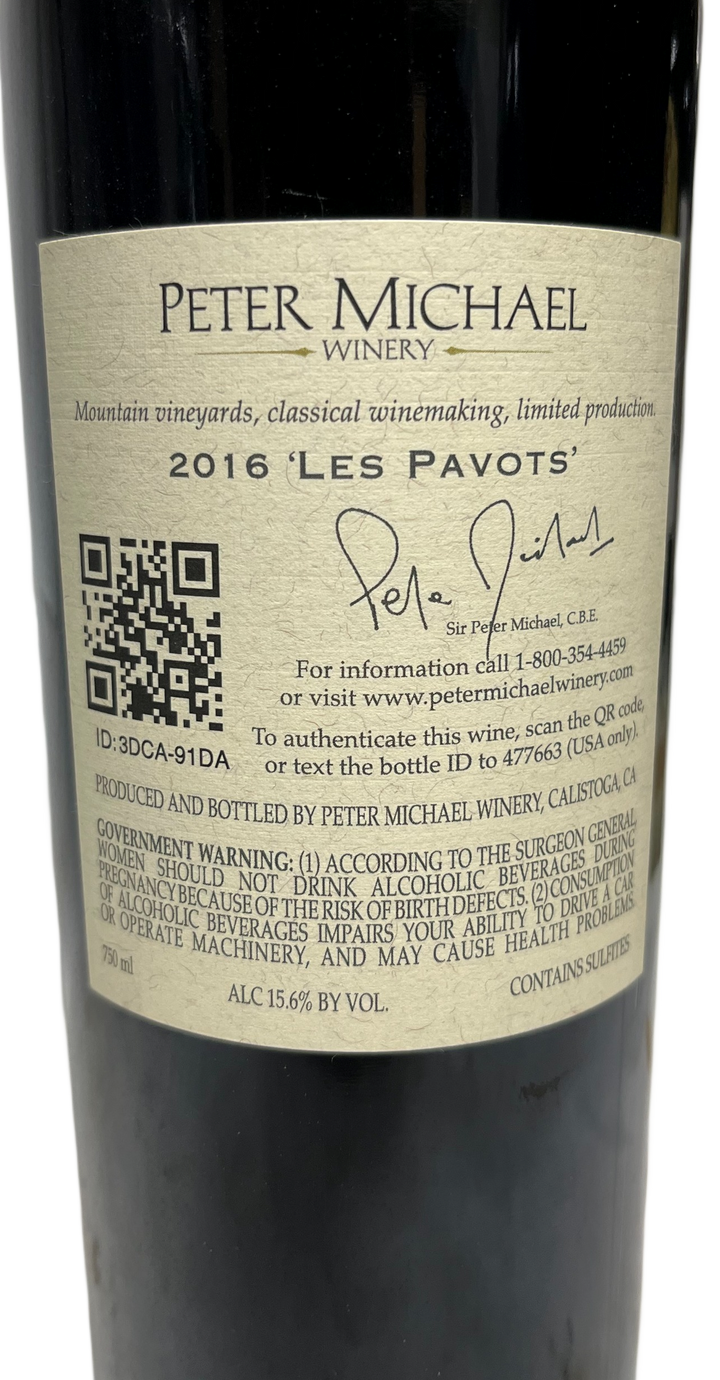 2016 Peter Michael Les Pavots Proprietary Blend