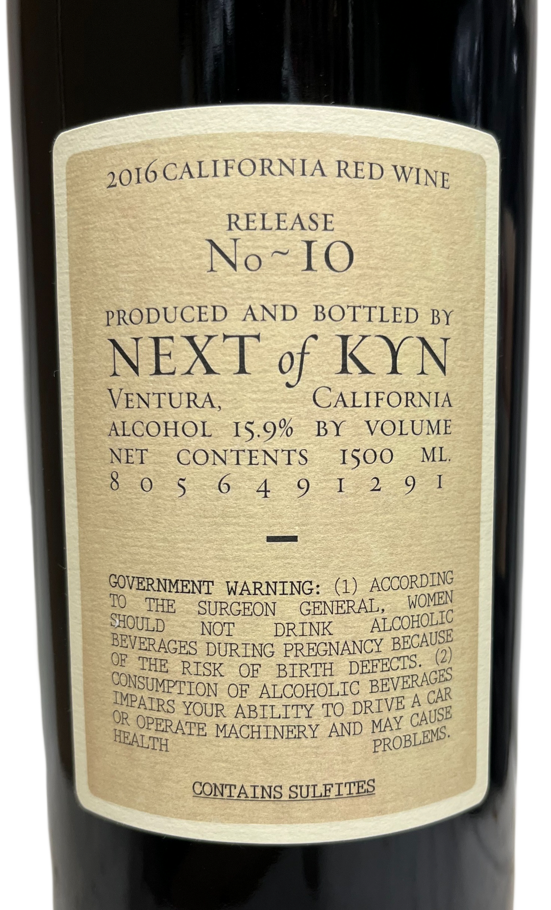 2016 Sine Qua Non Next of Kyn Cumulus Vineyard #10 Proprietary Red