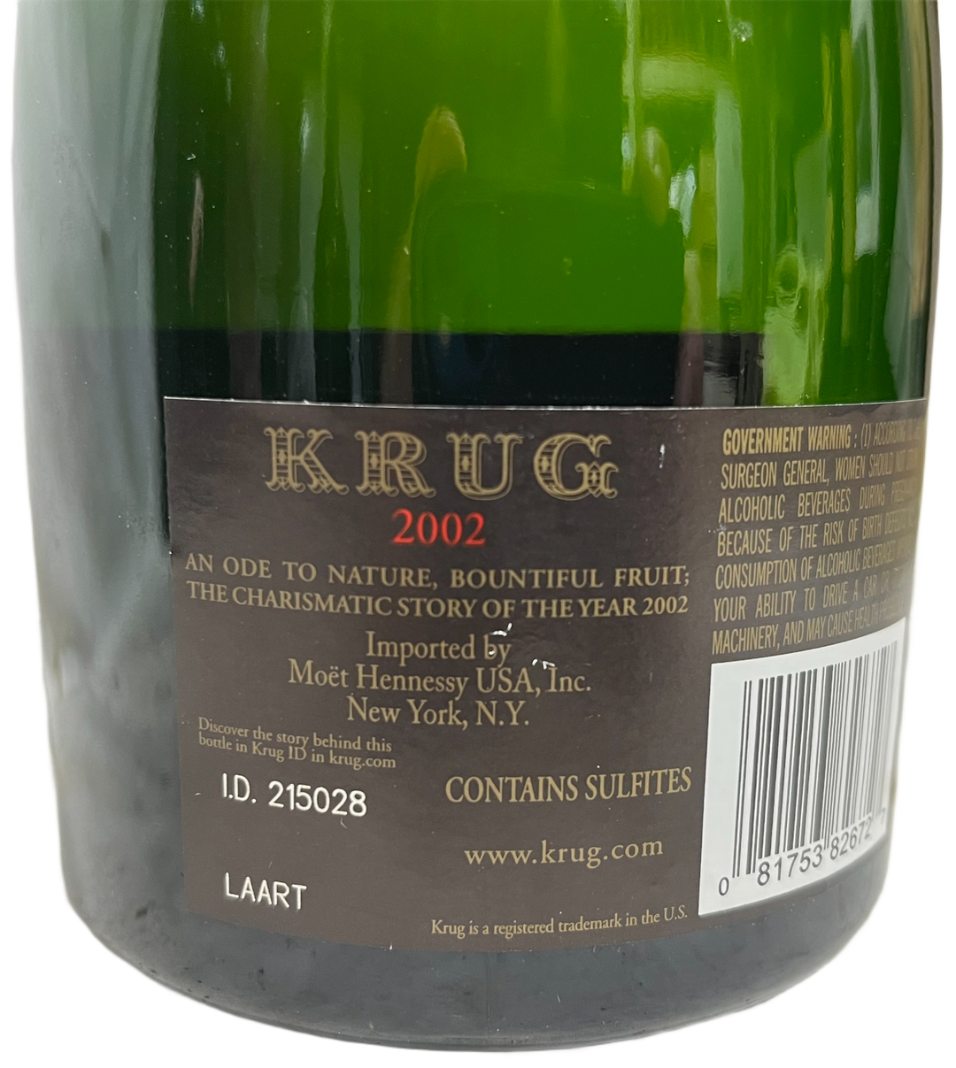 2002 Krug Champagne Brut