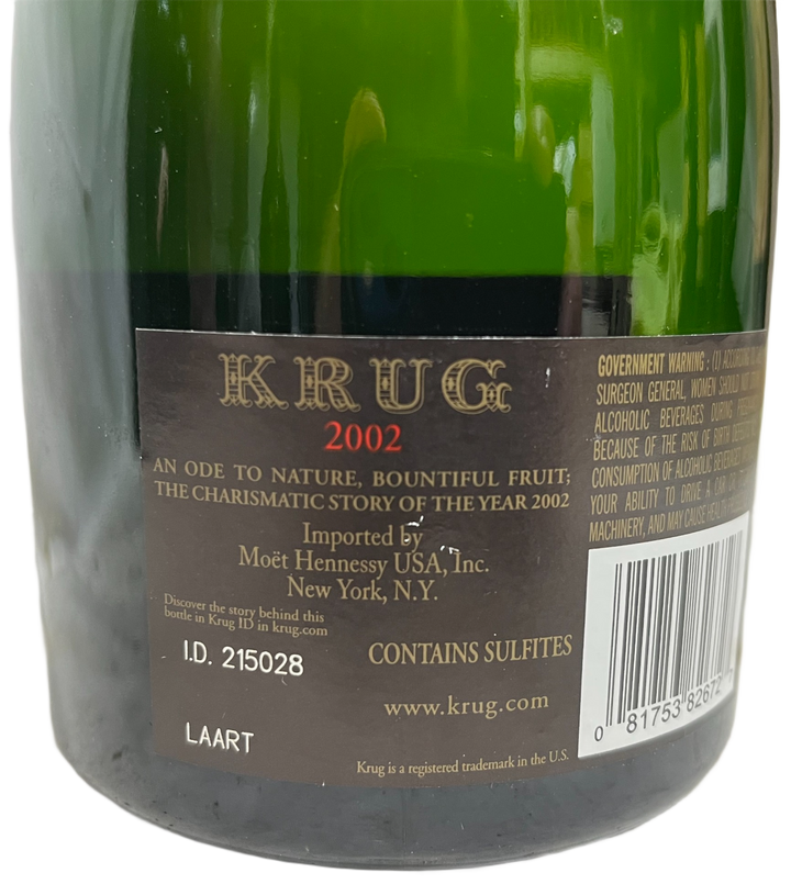 2002 Krug Champagne Brut