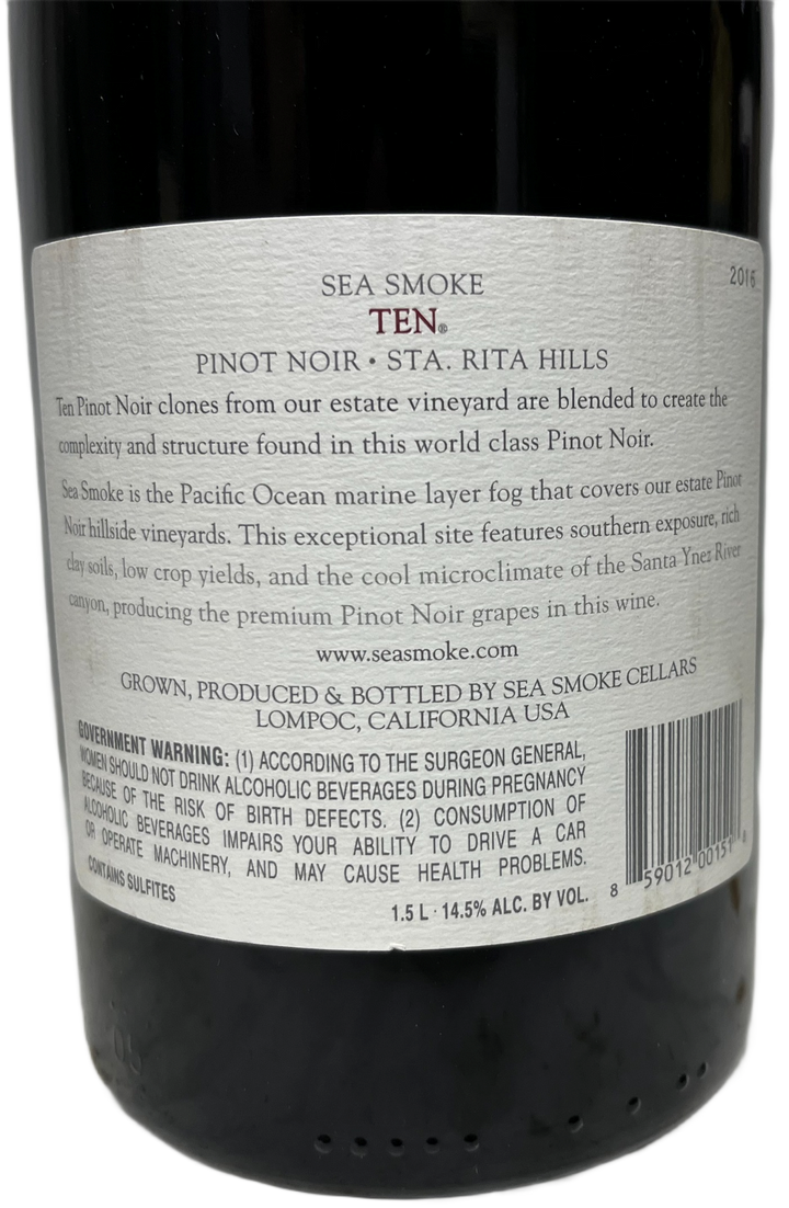 2016 Sea Smoke Ten Pinot Noir