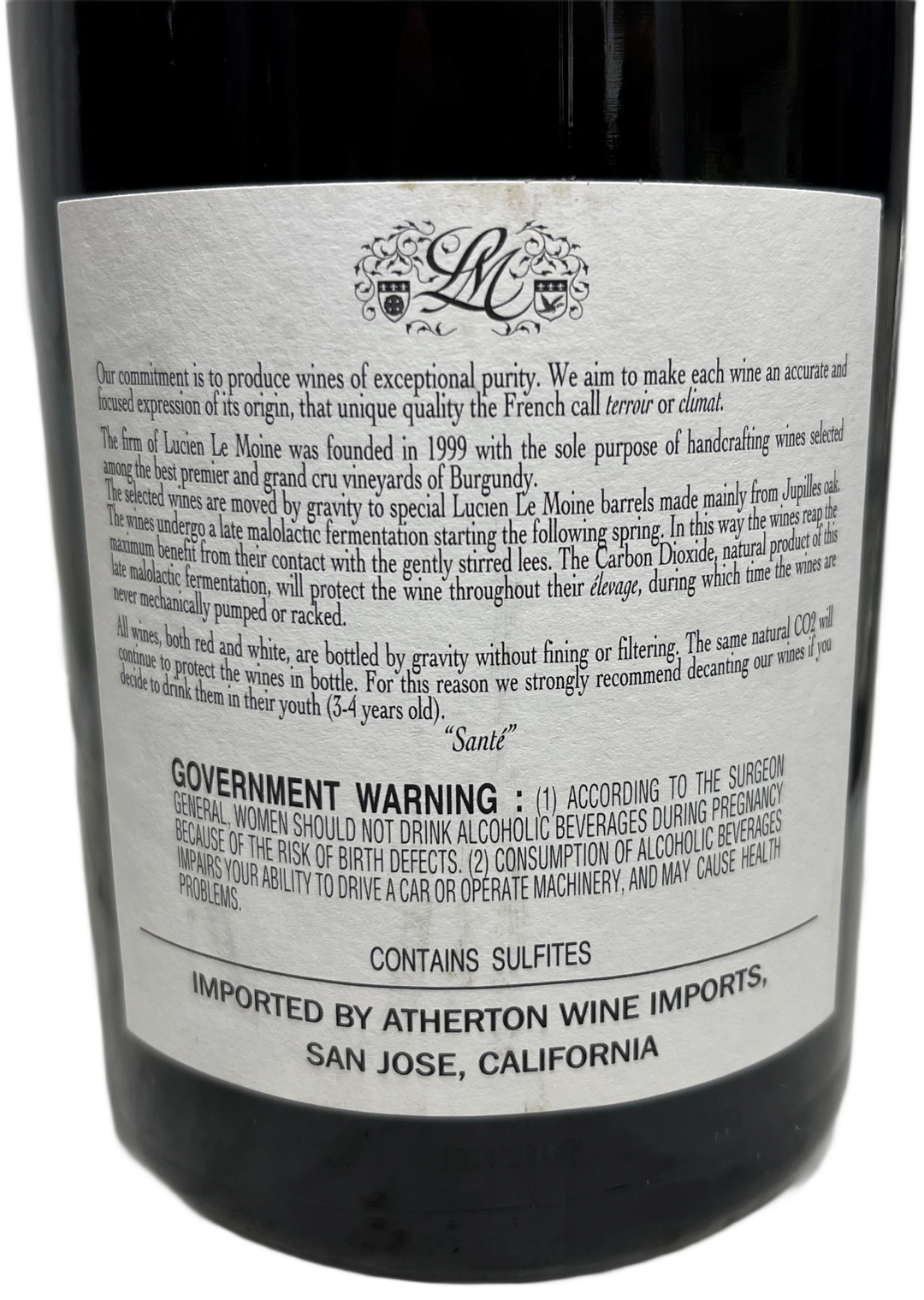 2017 Lucien Le Moine Latricieres Chambertin