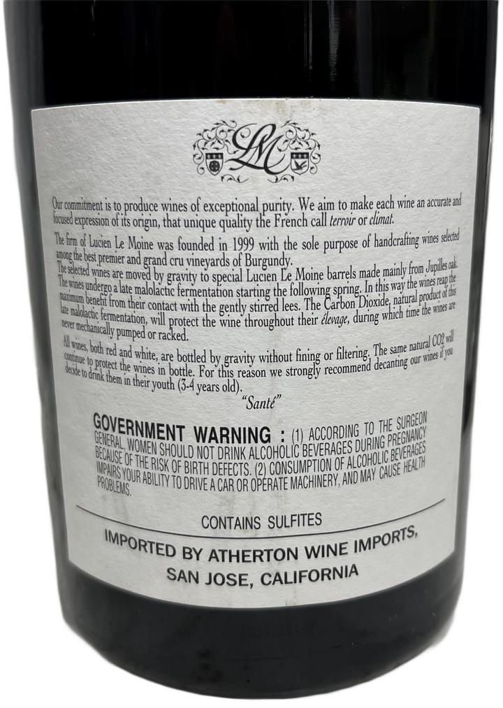 2017 Lucien Le Moine Latricieres Chambertin