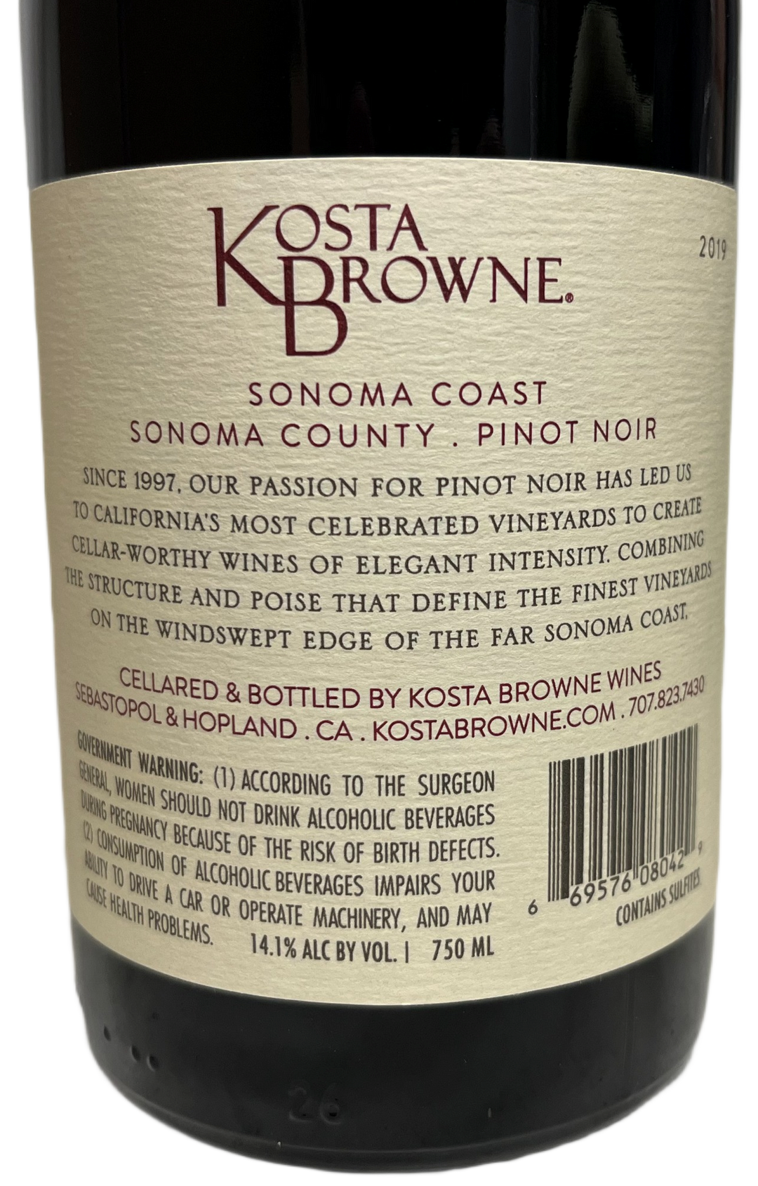 2019 Kosta Browne Sonoma Coast Pinot Noir