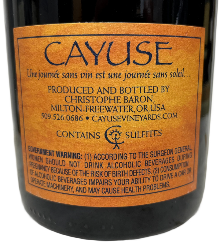 2017 Cayuse Vineyards Cailloux Vineyard Syrah