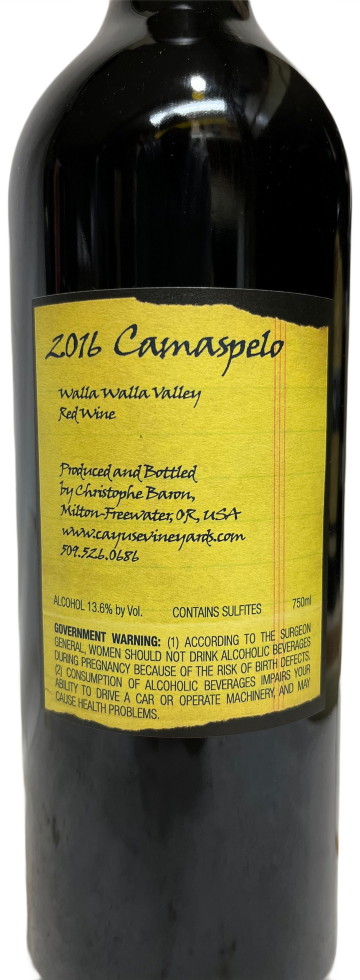 2016 Cayuse Camaspelo Proprietary Red