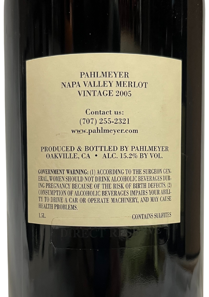 2005 Pahlmeyer Napa Valley Merlot