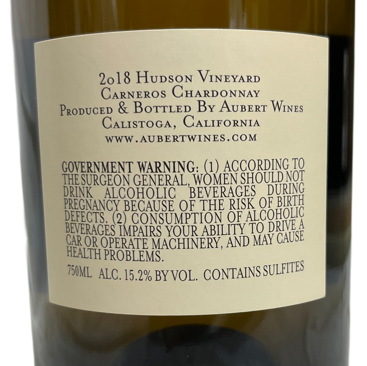 2018 Aubert Hudson Vineyard Chardonnay